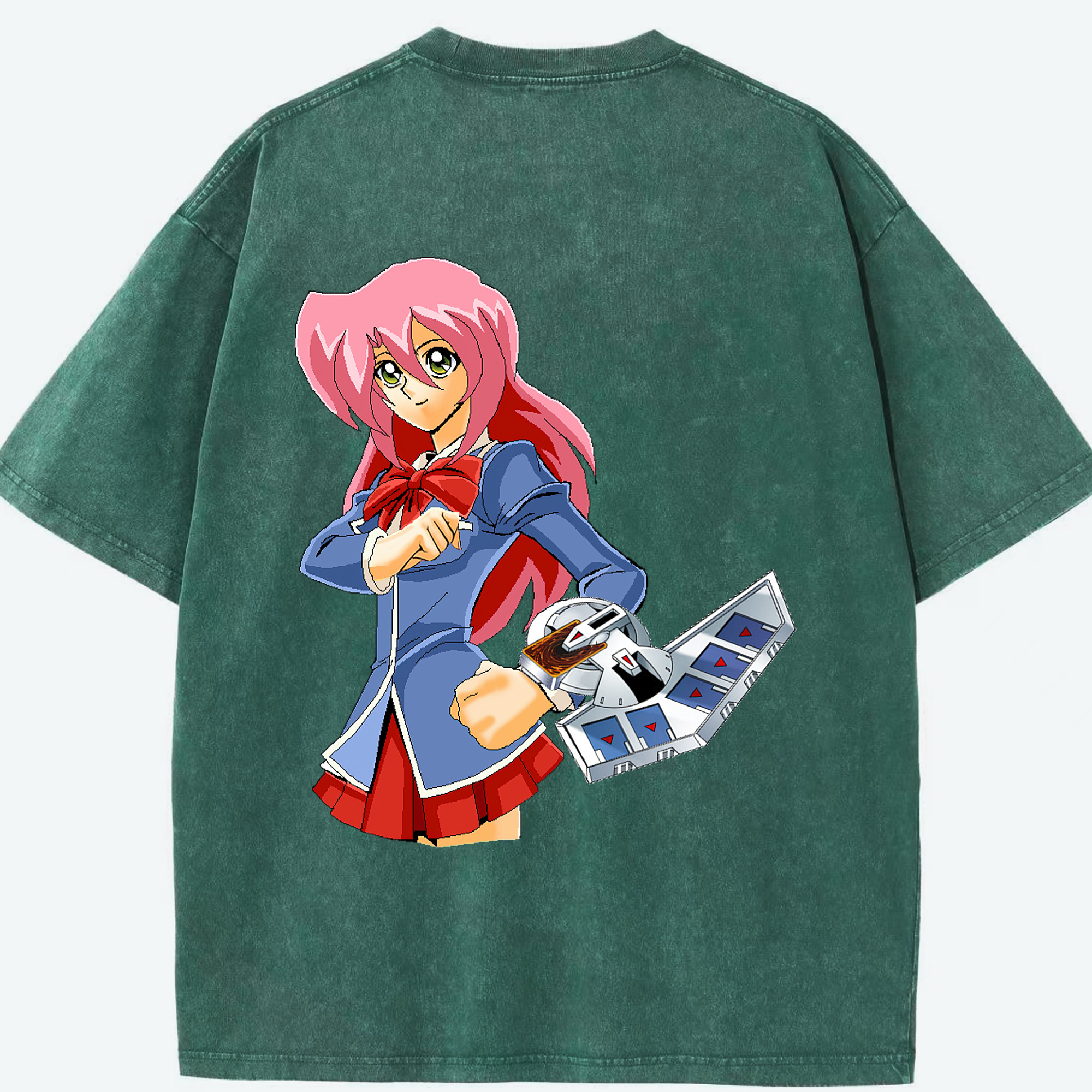 （画像用） 遊☆戯☆王 Yu-Gi-Oh! 綿100% ヴィンテージ風 半袖Tシャツ（背面プリント）